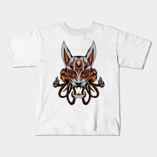 Kitsune mask Kids T-Shirt